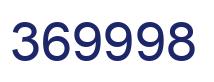 Number 369998 blue image