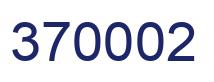 Number 370002 blue image