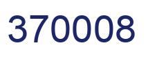 Number 370008 blue image