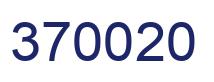 Número 370020 imagen azul