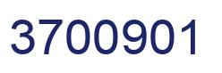 Number 3700901 blue image