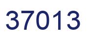Número 37013 imagen azul