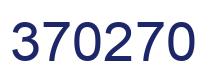 Number 370270 blue image