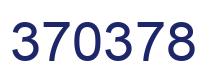 Number 370378 blue image