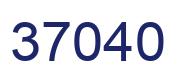 Número 37040 imagen azul
