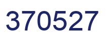 Number 370527 blue image