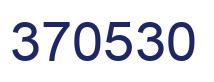 Number 370530 blue image