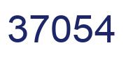 Number 37054 blue image