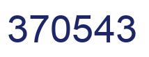 Number 370543 blue image