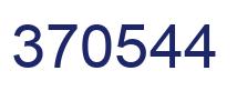 Number 370544 blue image