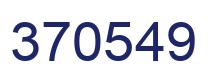 Number 370549 blue image