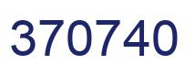 Number 370740 blue image