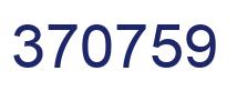 Number 370759 blue image