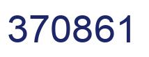 Number 370861 blue image
