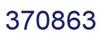 Number 370863 blue image