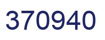 Number 370940 blue image