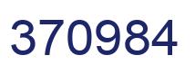 Number 370984 blue image