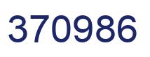 Number 370986 blue image