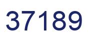 Number 37189 blue image