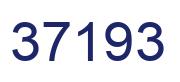 Number 37193 blue image