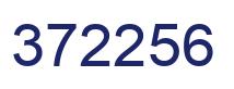 Number 372256 blue image
