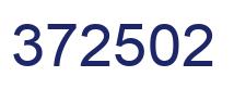 Number 372502 blue image