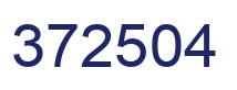 Number 372504 blue image