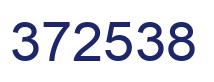 Number 372538 blue image