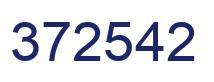 Number 372542 blue image