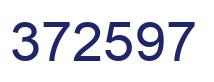 Number 372597 blue image