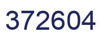 Number 372604 blue image