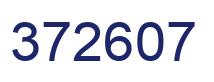 Number 372607 blue image