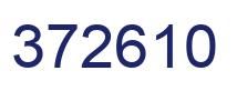 Number 372610 blue image