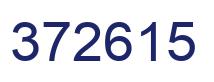 Number 372615 blue image