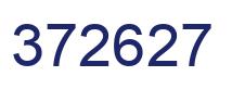 Number 372627 blue image
