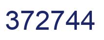Number 372744 blue image