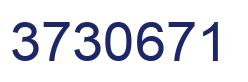 Number 3730671 blue image