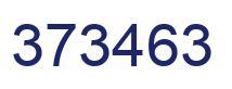 Number 373463 blue image