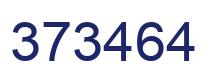 Number 373464 blue image