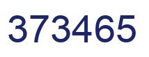 Number 373465 blue image
