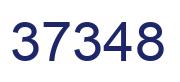 Number 37348 blue image