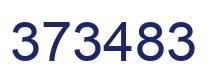 Number 373483 blue image