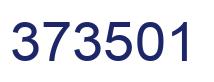 Number 373501 blue image
