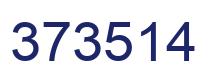 Number 373514 blue image