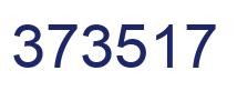 Number 373517 blue image