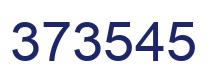 Number 373545 blue image