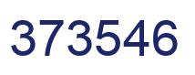Number 373546 blue image