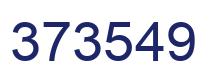 Number 373549 blue image
