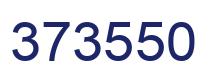 Number 373550 blue image