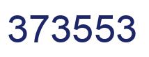 Number 373553 blue image